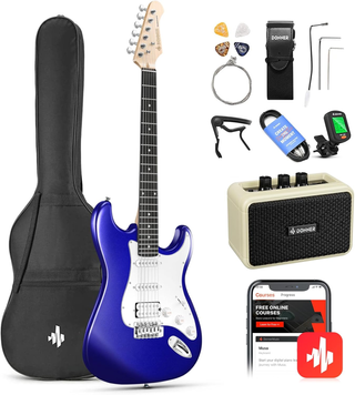 Электрогитара DONNER DST-100 Blue - (Комплект)