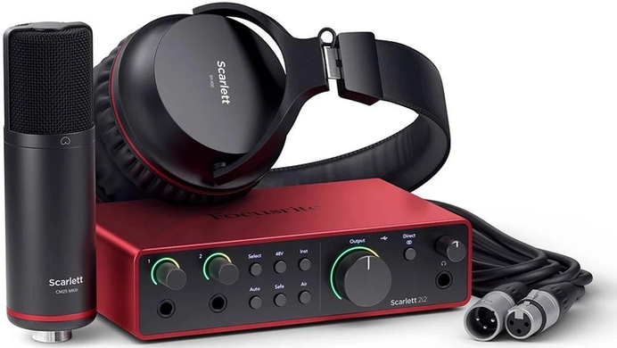 Комплект для звукозаписи FOCUSRITE Scarlett 2i2 Studio 4th Gen