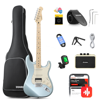 Электрогитара Donner DST Seeker Deluxe Metallic Blue (Комплект)