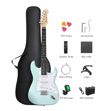 Электрогитара DONNER DST-80 Surf Green - (Комплект)