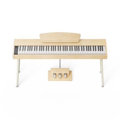 Цифрове піаніно Donner DHP-100 PRO Beige (стійка, 3 педалі, пюпітр, блок живлення)