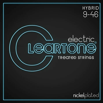 Струни для електрогітари Cleartone Electric Nickel-Plated Hybrid 9-46