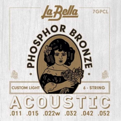 Комплект струн для акустичної гітари La Bella 7GPCL (011-052)