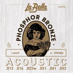 Комплект струн для акустичної гітари La Bella 7GPS (012-052)
