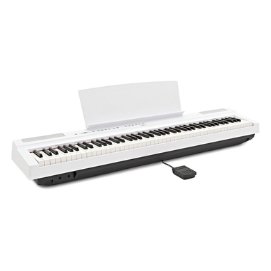 Цифровое пианино YAMAHA P-125 WH (Пюпитр, блок питания, педаль)