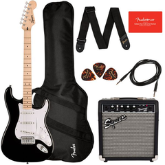 Гитарный набор SQUIER BY FENDER SONIC STRATOCASTER PACK MN BLACK