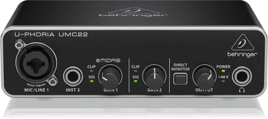 Аудіоінтерфейс BEHRINGER UMC22