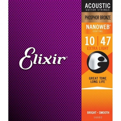 Струни для акустичної гітари Elixir AC NW EL (10/47)