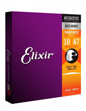 Струни для акустичної гітари Elixir AC NW EL (10/47)