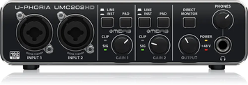 Аудіоінтерфейс BEHRINGER UMC202HD