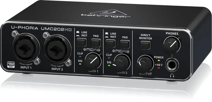 Аудіоінтерфейс BEHRINGER UMC202HD