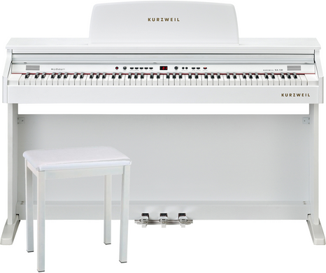 Цифрове піаніно Kurzweil KA130 WH (стійка, 3 педалі, банкетка, пюпітр, блок живлення)