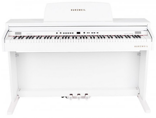 Цифрове піаніно Kurzweil KA130 WH (стійка, 3 педалі, банкетка, пюпітр, блок живлення)