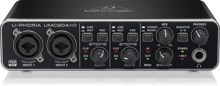 Аудіоінтерфейс Behringer UMC204HD