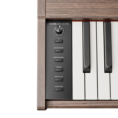 Цифровое пианино Donner DHP-200 PRO WT (стойка, 3 педали, пюпитр, блок питания)
