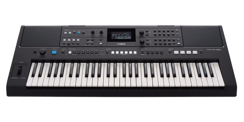 Синтезатор Yamaha PSR-E483 (Блок живлення, пюпітр, стійка)