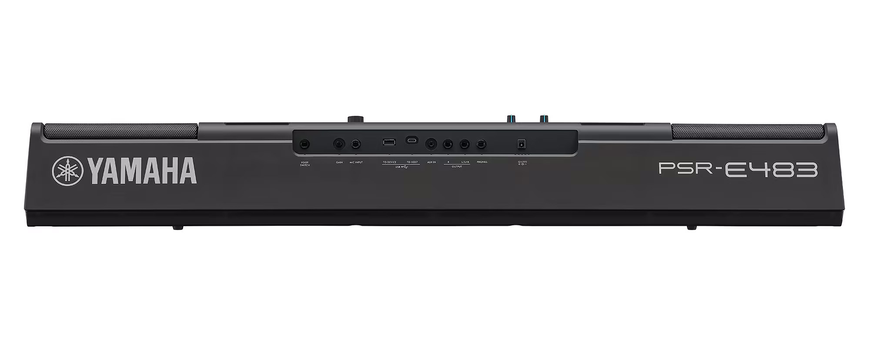 Синтезатор Yamaha PSR-E483 (Блок живлення, пюпітр, стійка)