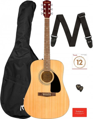 Гитарный набор Fender FA-115 Dreadnought Pack Natural WN V2