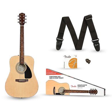 Гитарный набор Fender FA-115 Dreadnought Pack Natural WN V2