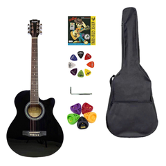 Гітара акустична Kaspar K206C BK (чохол, скарбничка, медіатор, струна, ключ)