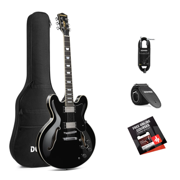 Электрогитара DONNER MUSIC DJP-1000B Black (Комплект)