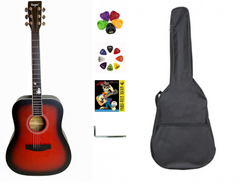 Гітара акустична Kaspar D-41 RD  (чохол, скарбничка, медіатор, струна, ключ)