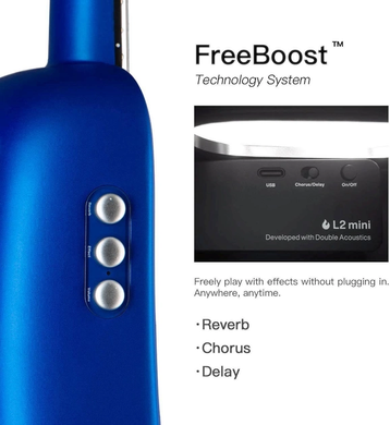 Трансакустическая Укулеле Lava ME 2 Freeboost Blue + Чехол