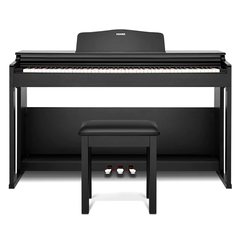 Цифрове піаніно Donner DDP-100S BK (стійка, 3 педалі, банкетка пюпітр, блок живлення)