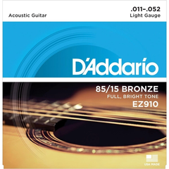 Струны для акустической гитары D'addario EZ910 (11-52)